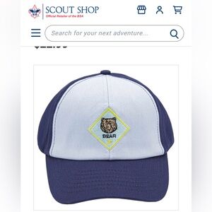 Cub Scout Bear Rank Uniform Cap- M/L